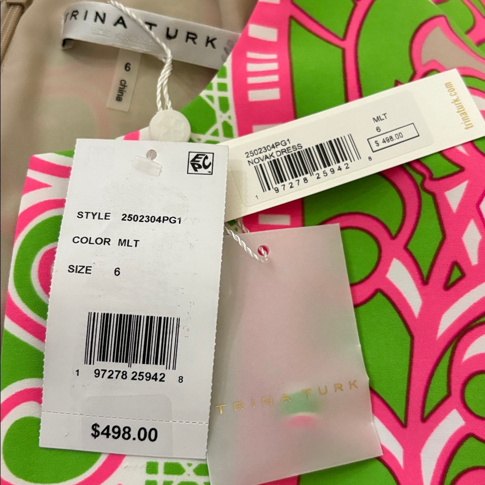 NWT TRINA TURK Novak Sleeveless Midi Dress - Petra Floral - Picture 10 of 10